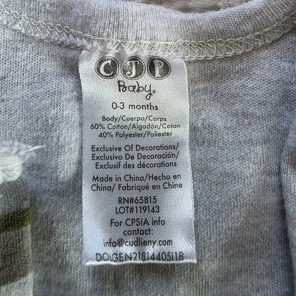 🔥5 FOR $25🔥2 Pack Bundle CJP Baby Boy Rompers 0-3M - Picture 4 of 10